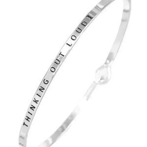 Thinking Out Loud Message Bracelet